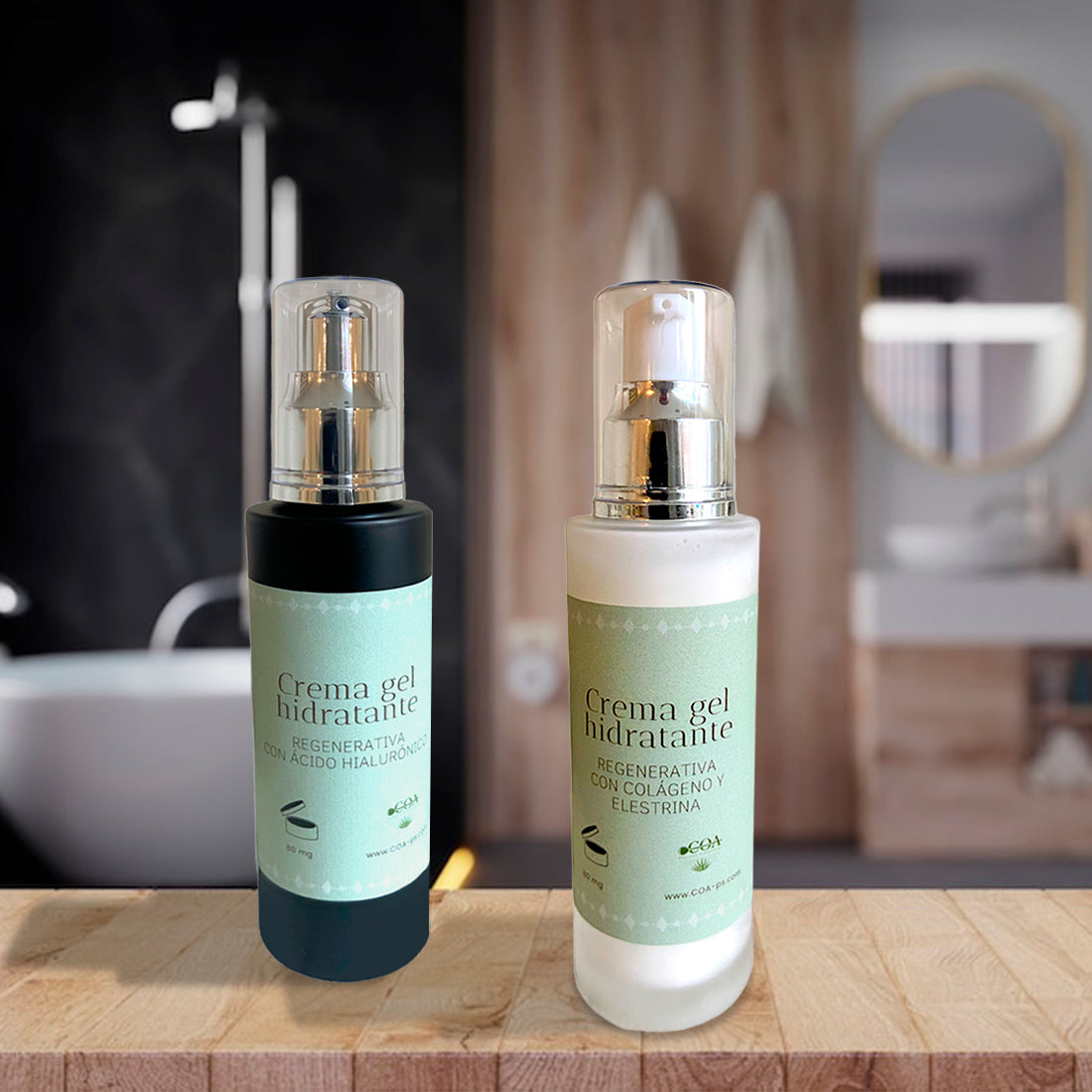 Crema en gel de noche con ácido hialurónico